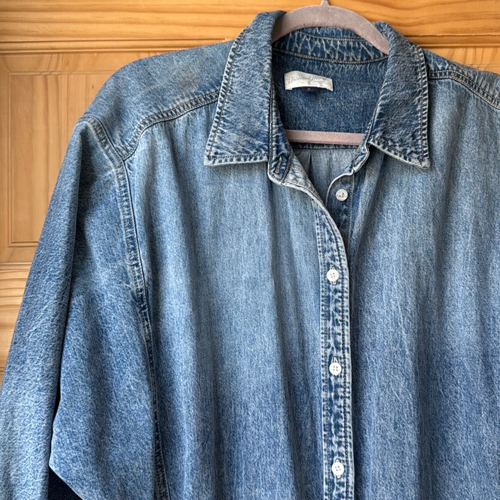 Universal thread Jean tunic dress with pockets